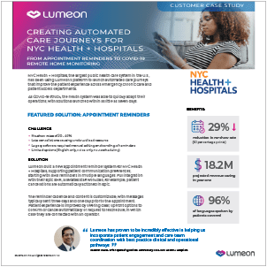 Lumeon Case Study - Nyc Health + Hospitals