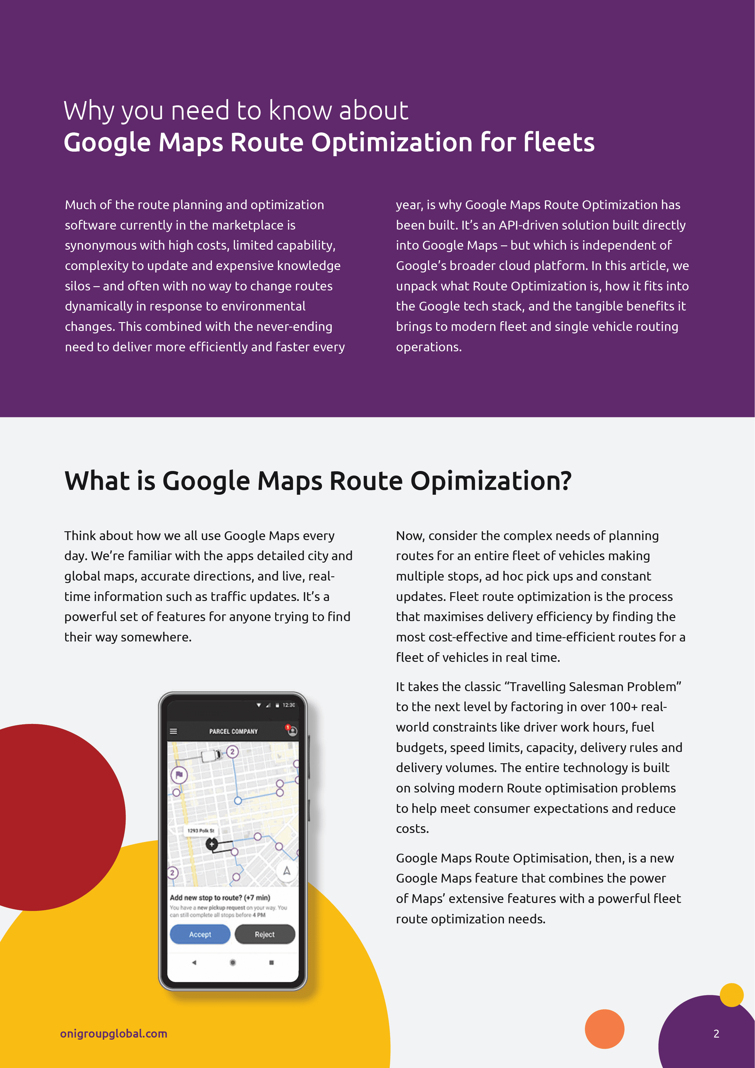 Google Maps Route Optimization For Fleets - ITTech Pulse