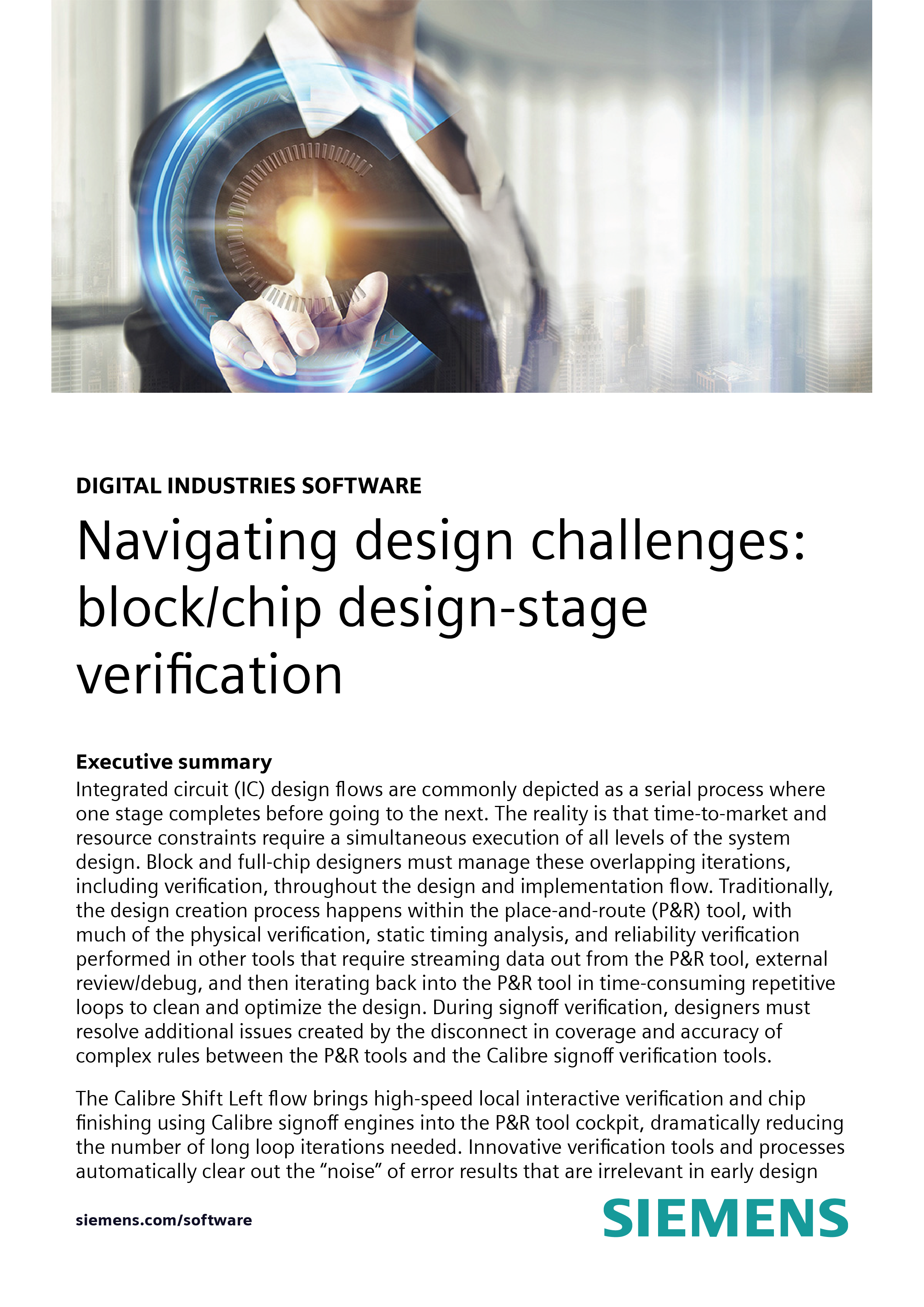 Navigating design challenges: block/chip design-stage verification