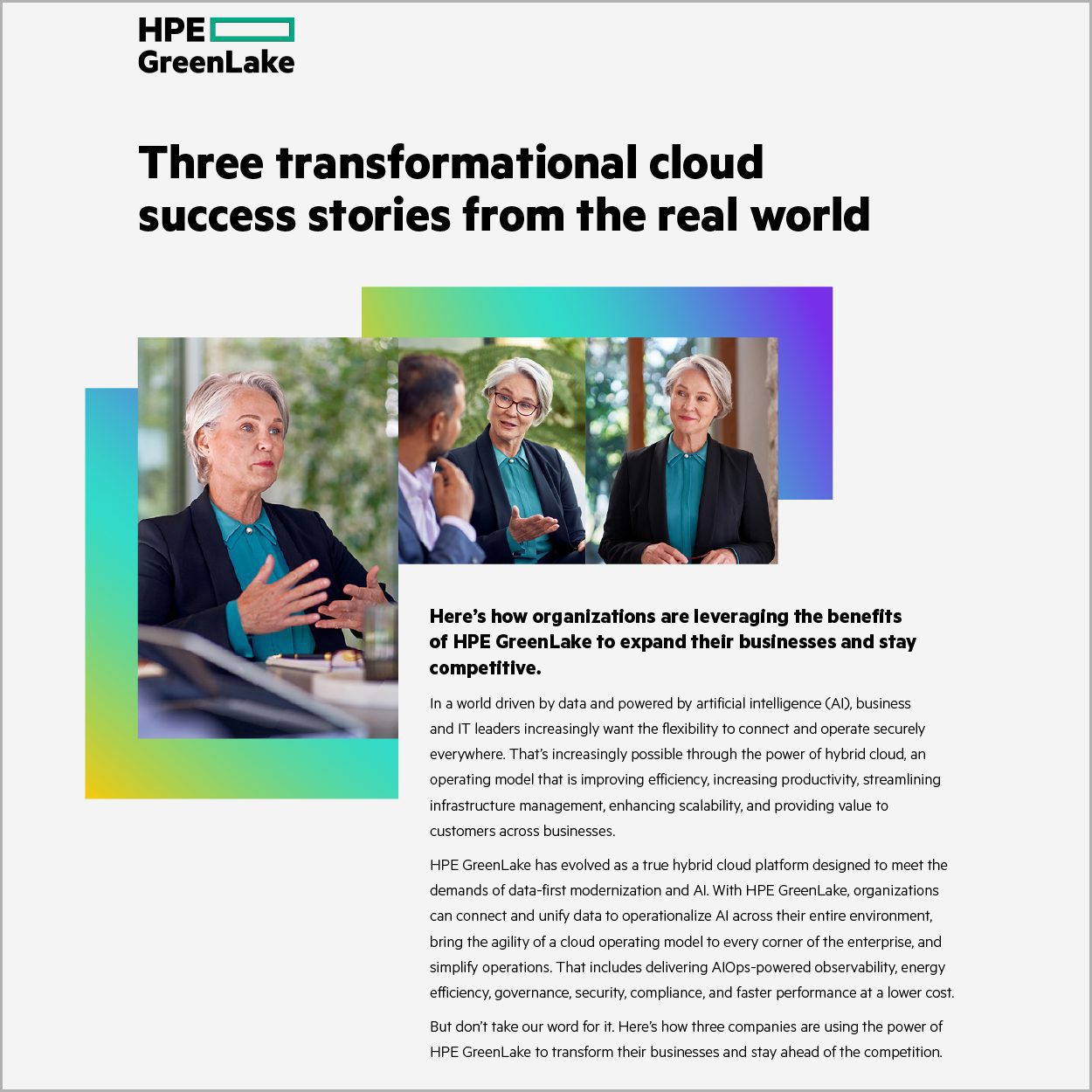 Three transformational hybrid cloud success stories from the real world