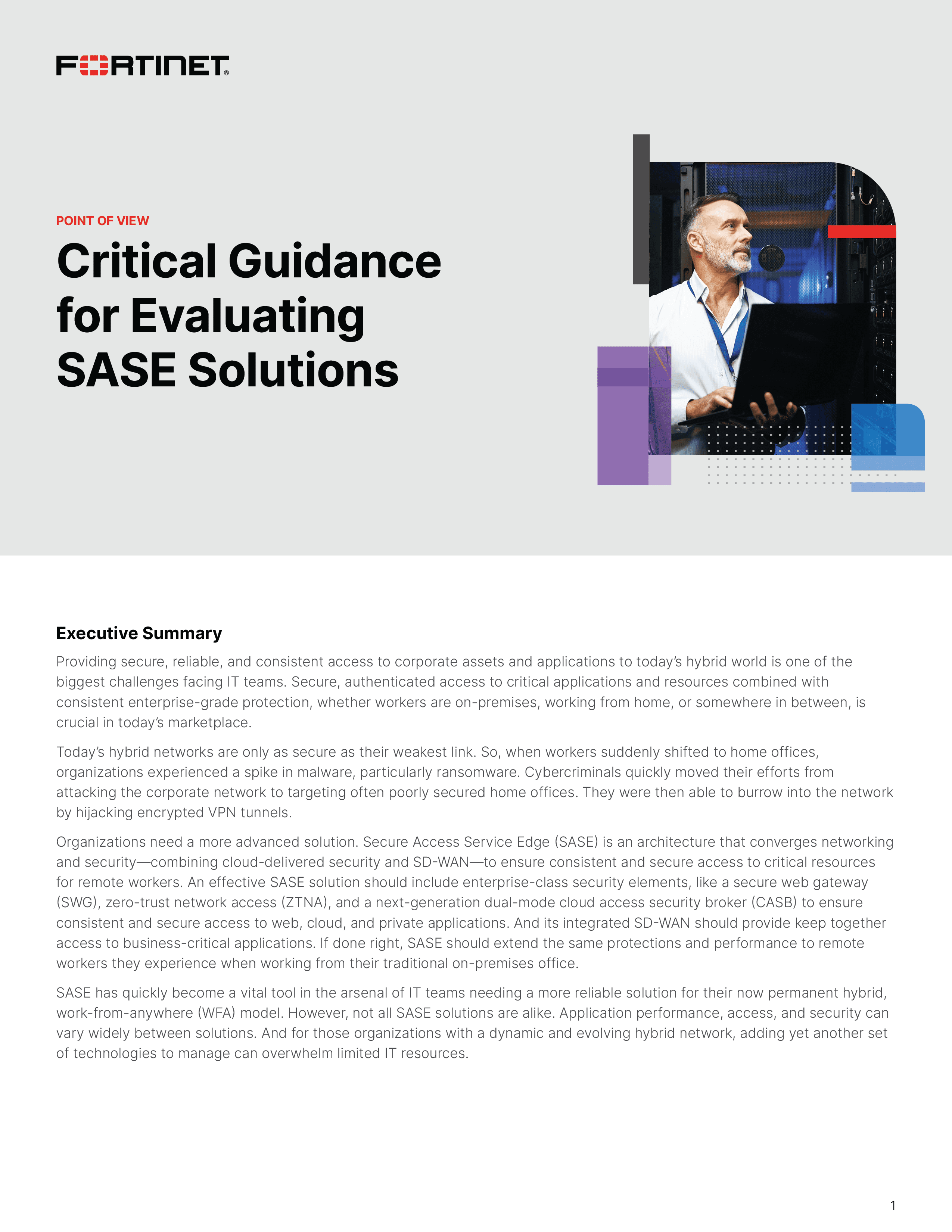 Critical Guidance for Evaluating SASE Solutions