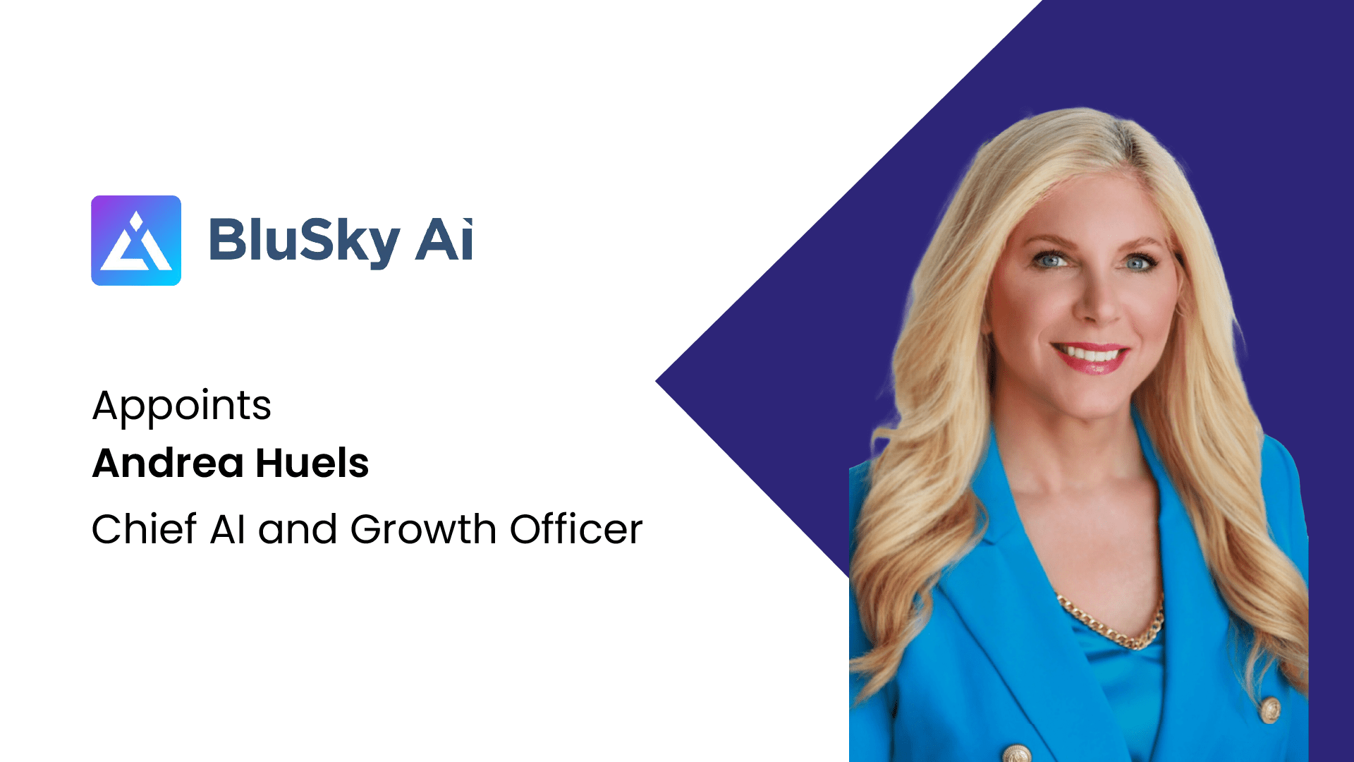 BluSky AI Inc. Appoints Andrea Huels as Chief AI and Growth Officer