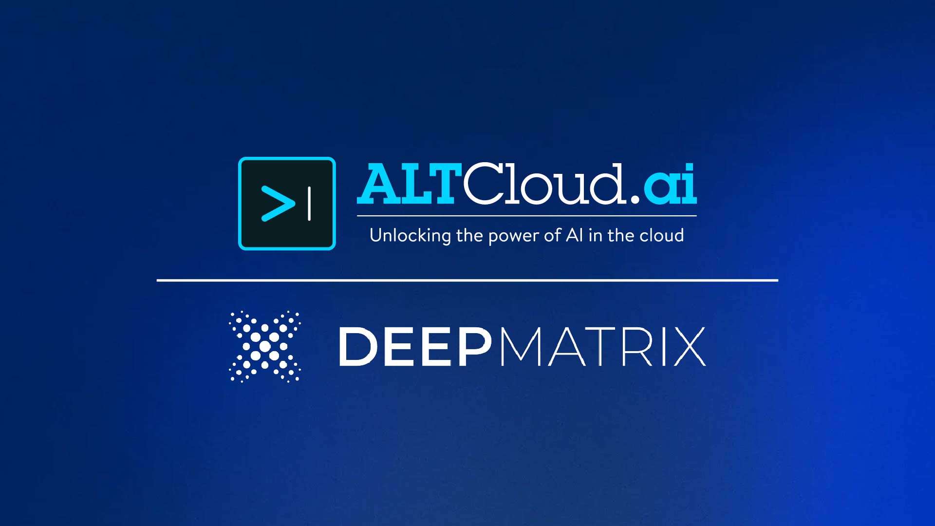ALTCloud.ai and DeepMatrix.io Join Forces for Global AI Transformation on AWS