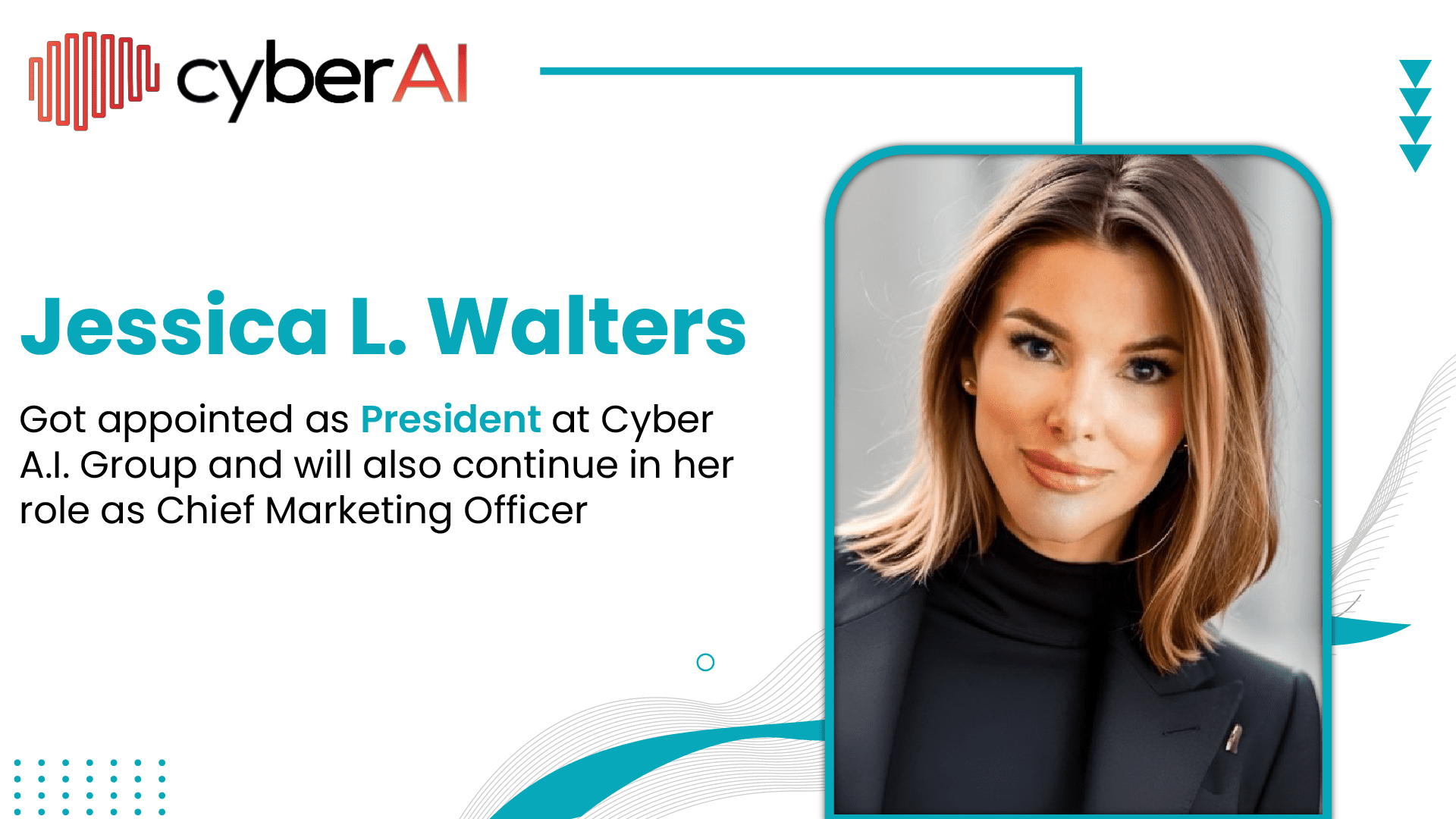 Cyber A.I. Group Names Jessica L. Walters President