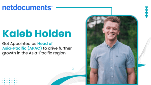 NetDocuments Names Kaleb Holden to Drive APAC Growth